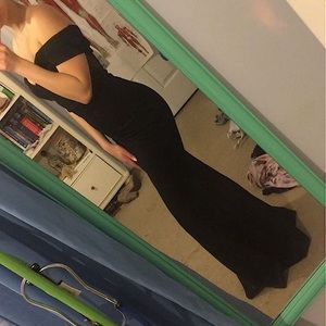 Black floor length gown